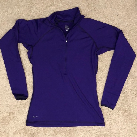 Nike Tops - Nike Dri-fit 1/2 zip long sleeve shirt